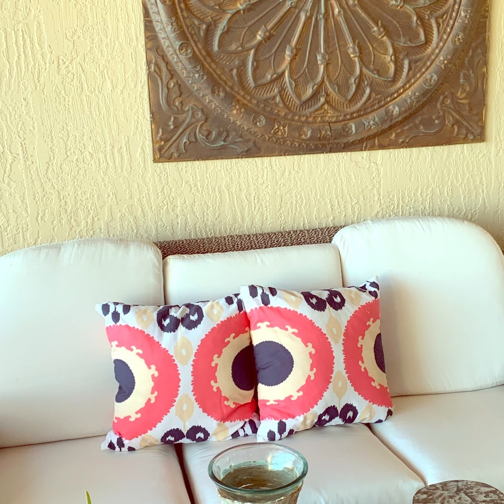 Two (2) indoor/outdoor pillows